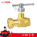 Fashion design Water meter with lock cw617n brass material brass color and CE approved in TMOK